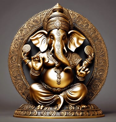 brass idol of ganesha