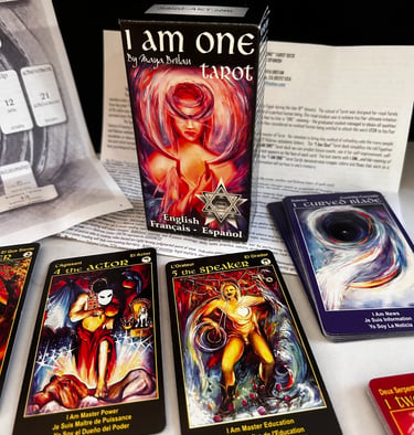What Is Tarot? I Am ONE Tarot Deck 78 tarot cards instructions text and spiral map