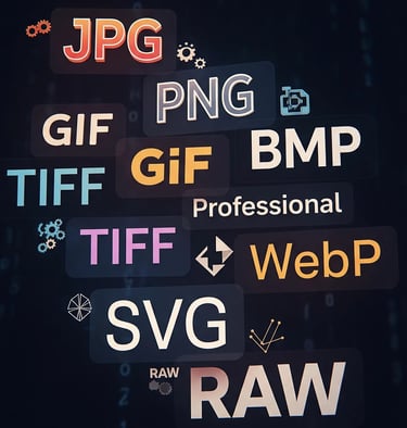 Les différents types de fichiers pour les images SEO.