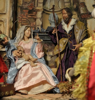 scena natività presepe napoletano