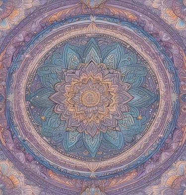 A close-up of colorful mandalas ready for coloring.