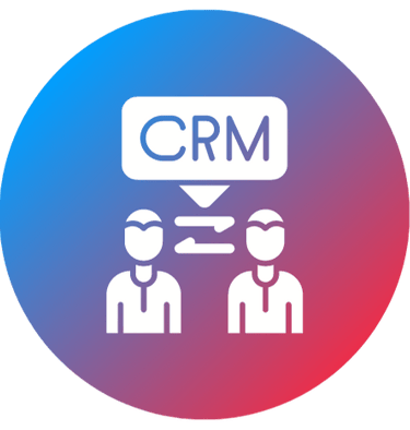 a crm icon with a crm icon