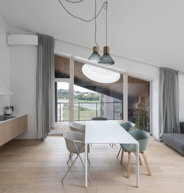 Modern private residence interior in the Piliamiestis district, Kaunas