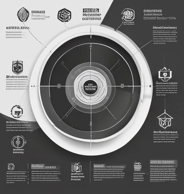 A focused business meeting where a team discusses growth strategies using charts and laptops.
