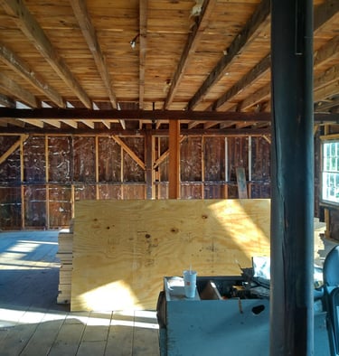 Basement remodeling project in progress by Renjay Remodeling, Connecticut