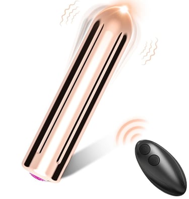 BALA VIBRADORA CONTROL REMOTO DORADO 2 CM X 8.8 CM