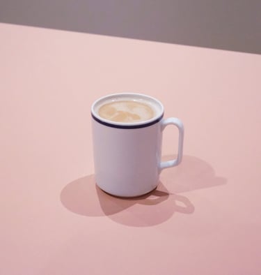 milk tea in a porcelain cup
