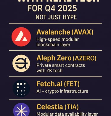 Top 5 altcoins, real tech, Q4 2025, not just hype