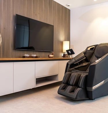 Sillón de masaje de lujo, regalo exclusivo para hombres que valoran el confort