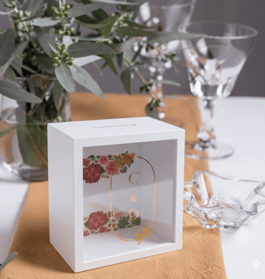 alcancia personalizada para boda 