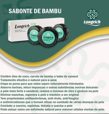 Sabonete de Bambu Longrich e produtos de higiene - Longvida