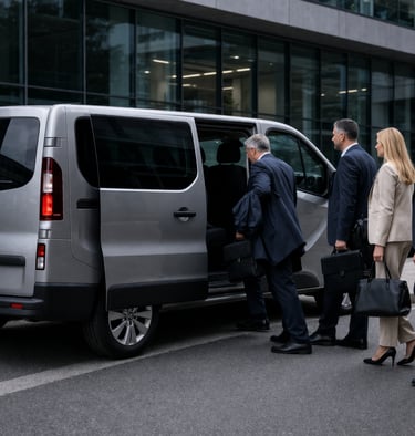 Chauffeur privé Bordeaux transport professionnel en van