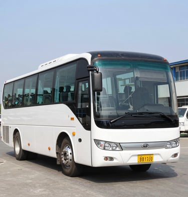 Tractor trailer outfitted with rugged accessories driving on an open highway