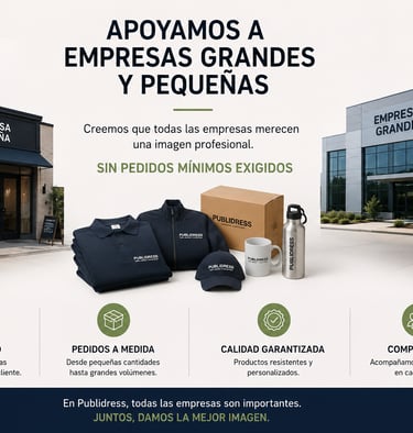 Ropa laboral para empresas pequeñas y grandes con pedidos flexibles y uniformes personalizados Publi
