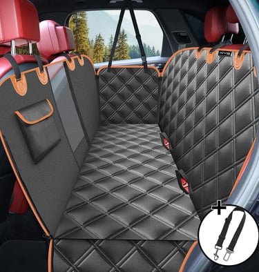 Funda Perros Coche Cubierta de Asiento para Mascota Impermeable y Resistente Protector