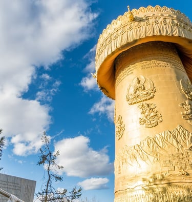 Tortoise Hill & Golden Prayer Wheel