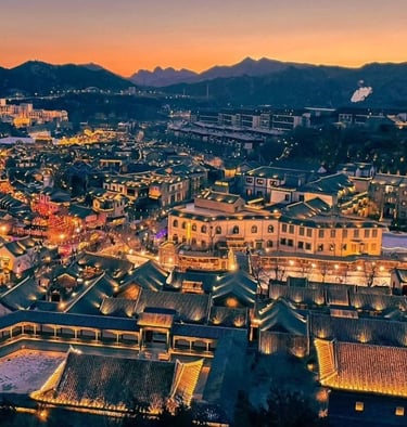 Gubei Water Town Beijing in fall