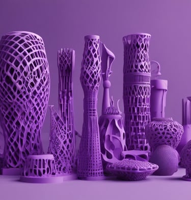 Impresiones 3D en estilo voronoi