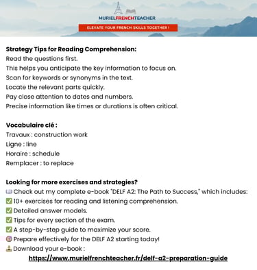 DELF A2 Guide Sample 2