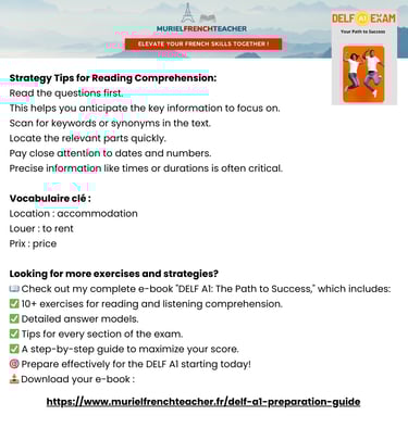DELF A1 Guide Free Sample