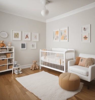 Chambre d'enfant rénovée