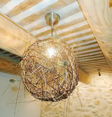 lustre végétal Wilfrid Bricourt