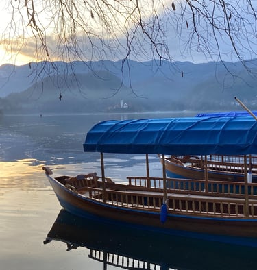 Traditional Lake Bled boat, Pletna