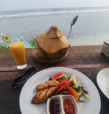 repas Nusa Dua Bali 4€ face à la mer