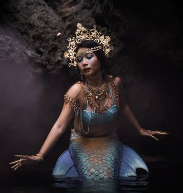 Amarie in stunning mermaid attire