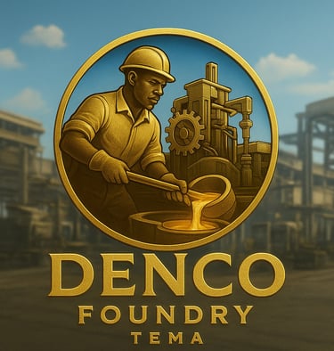 a man in a yellow shirt is depicting work at Denco Foundry