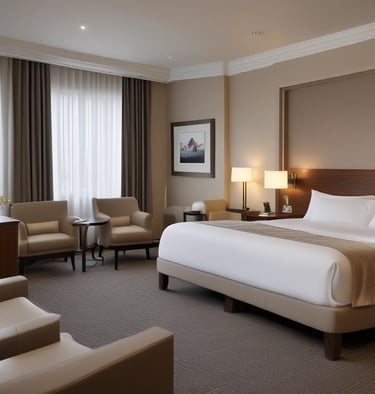 A modern car parked on a city street with a scenic backdrop.