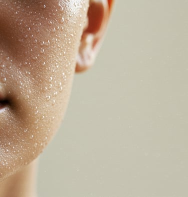 a woman with a wetsuit on her face