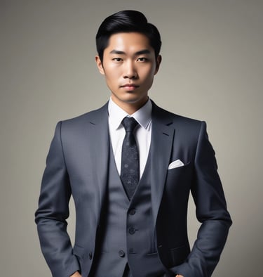 man wearing black coat illustration