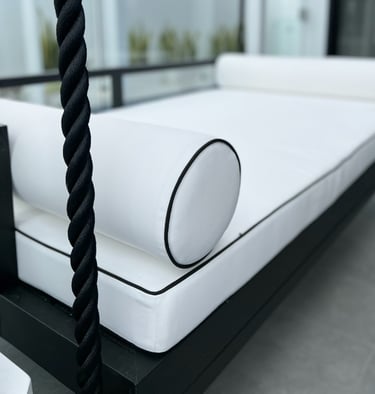 Saniwerke custom built porch swing bed