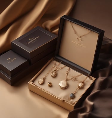 A stylish stack of minimalist rings on a black velvet display with subtle gold accents.