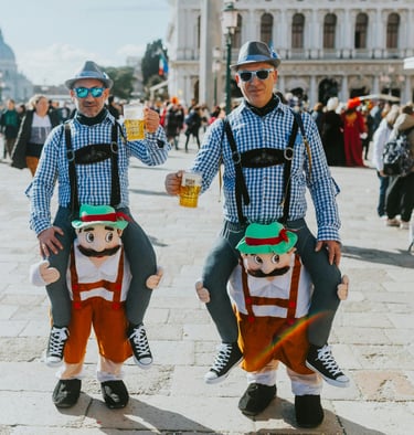 Piazza San Marco (St. Mark's Square) during the Venice Carnival.