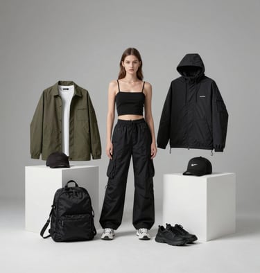 Stylish fashion accessories including watches, bags, and jewelry on a clean surface.