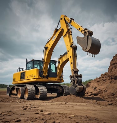 Inspector examining machinery at a finance company’s collateral site during a field visit.