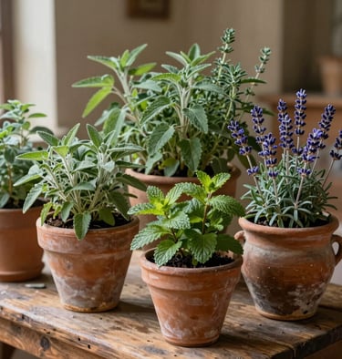 An old-fashioned vegetable garden with period-accurate plants and rustic charm.