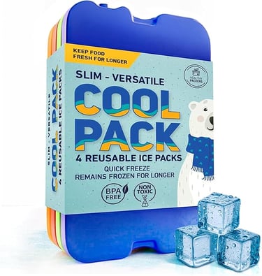 Slim reusable ice packs