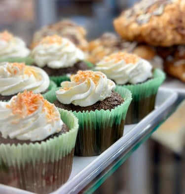 Glutenfritt gulrot muffin fra vårt bakeri i Oslo