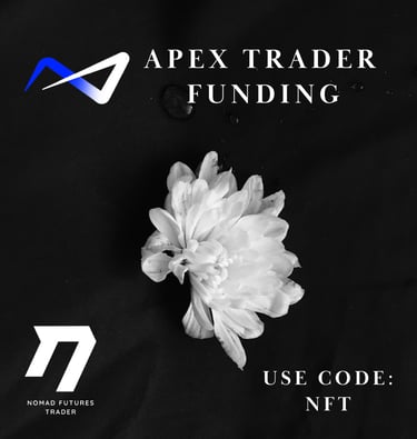 Apex Trading Funding Coupon Code by Nomad Futures Trader. Code NFT