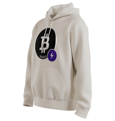 Hoodie Bitshirt Silicone Bitcoin "Nemesis Black".