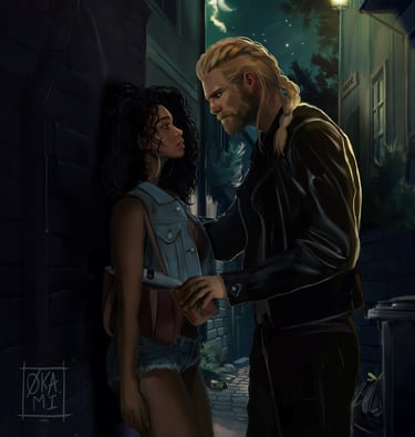 illustration badboy couple romance auteur