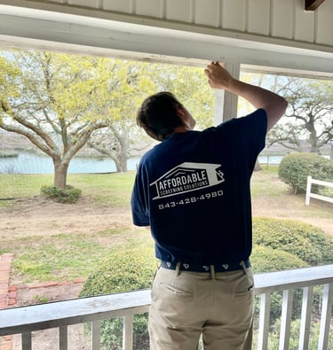 Professional porch rescreening services in Myrtle Beach, SC, restoring outdoor comfort.