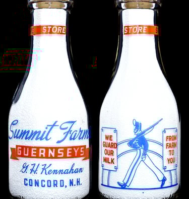 New Hampshire milk bottle