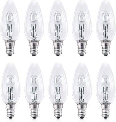a set of four light bulbs on a white background