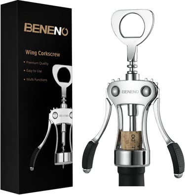 a wine bottle opener with a wine opener