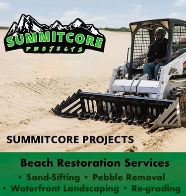 Sand Sifting, Clean Sand, Beach Sand, Manitoba, Cottage, Sand Cleaners, Beach Landscaping Manitoba