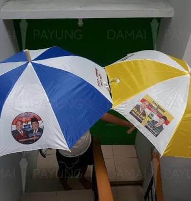 Payung promosi polos standard salur pemilu